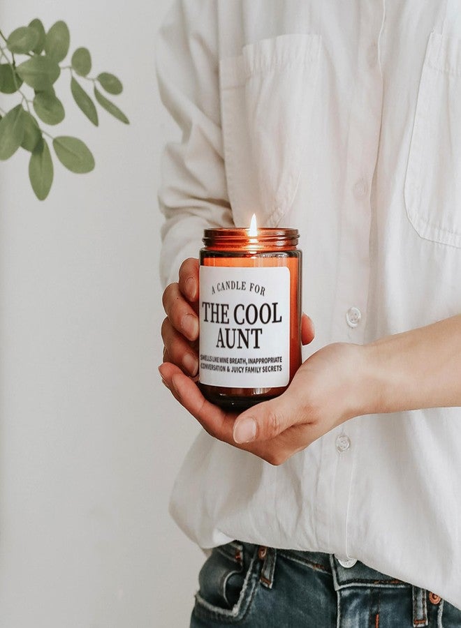 WODOHOLO Cool Aunt Candle Gifts from Niece Nephew, Birthday Candle Gift for Aunt, Cool Aunt Scented Candle, Natural Soy Wax, 7oz Cool Aunt Birthday Gifts from Niece Nephew Funny Idea Gift for Aunts - Image 4